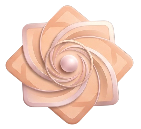 Logo Connessione Radiale in veste Ambra e Oro Rosa